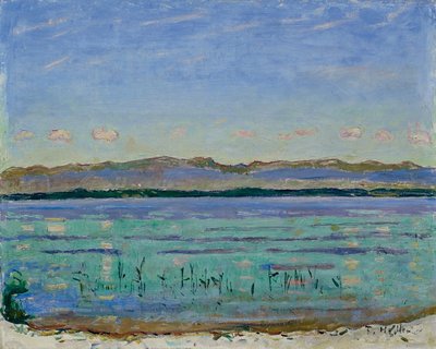 Lake Geneva with Jura by Ferdinand Hodler